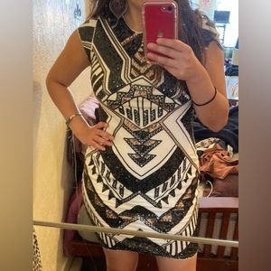 SOLD LOCALLY// EUC Sequin Mini Dress//Express Size Small